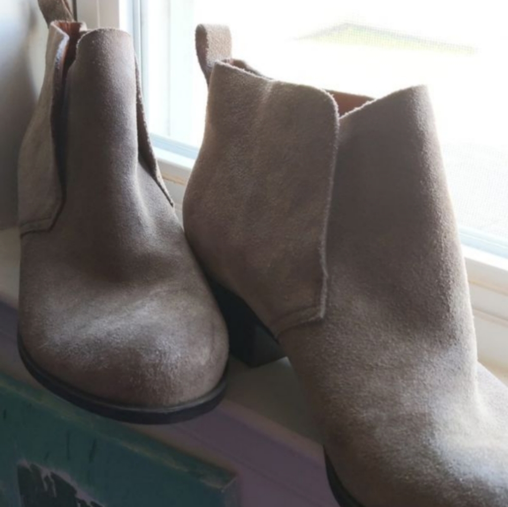 Suede booties